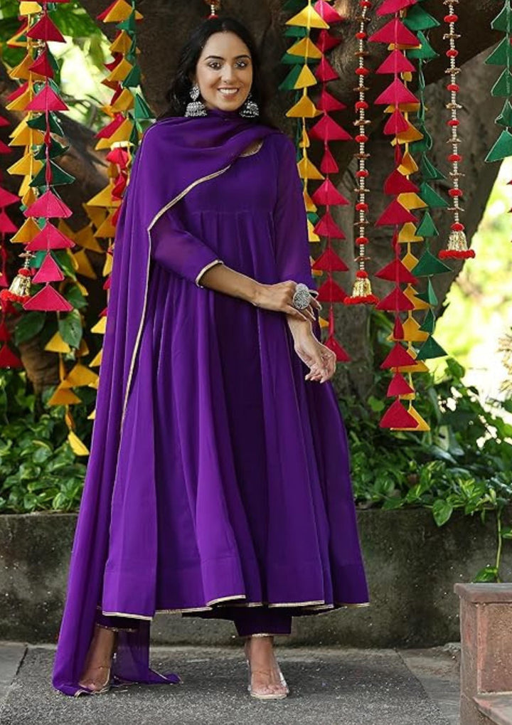 Desinger Formal Anarkali Gown With pant and Dupatta Set